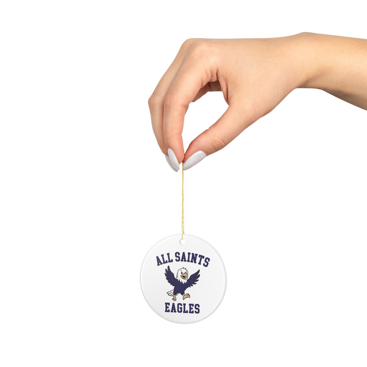 All Saints Eagles Ceramic Ornament