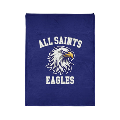 All Saints Eagles Minky Blanket