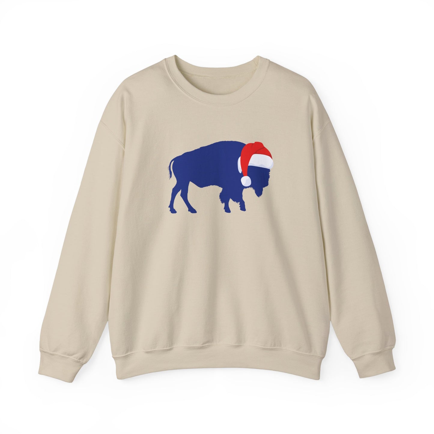 Bills Christmas Sweatshirt, Buffalo with Santa hat, Bills Mafia Christmas Shirt