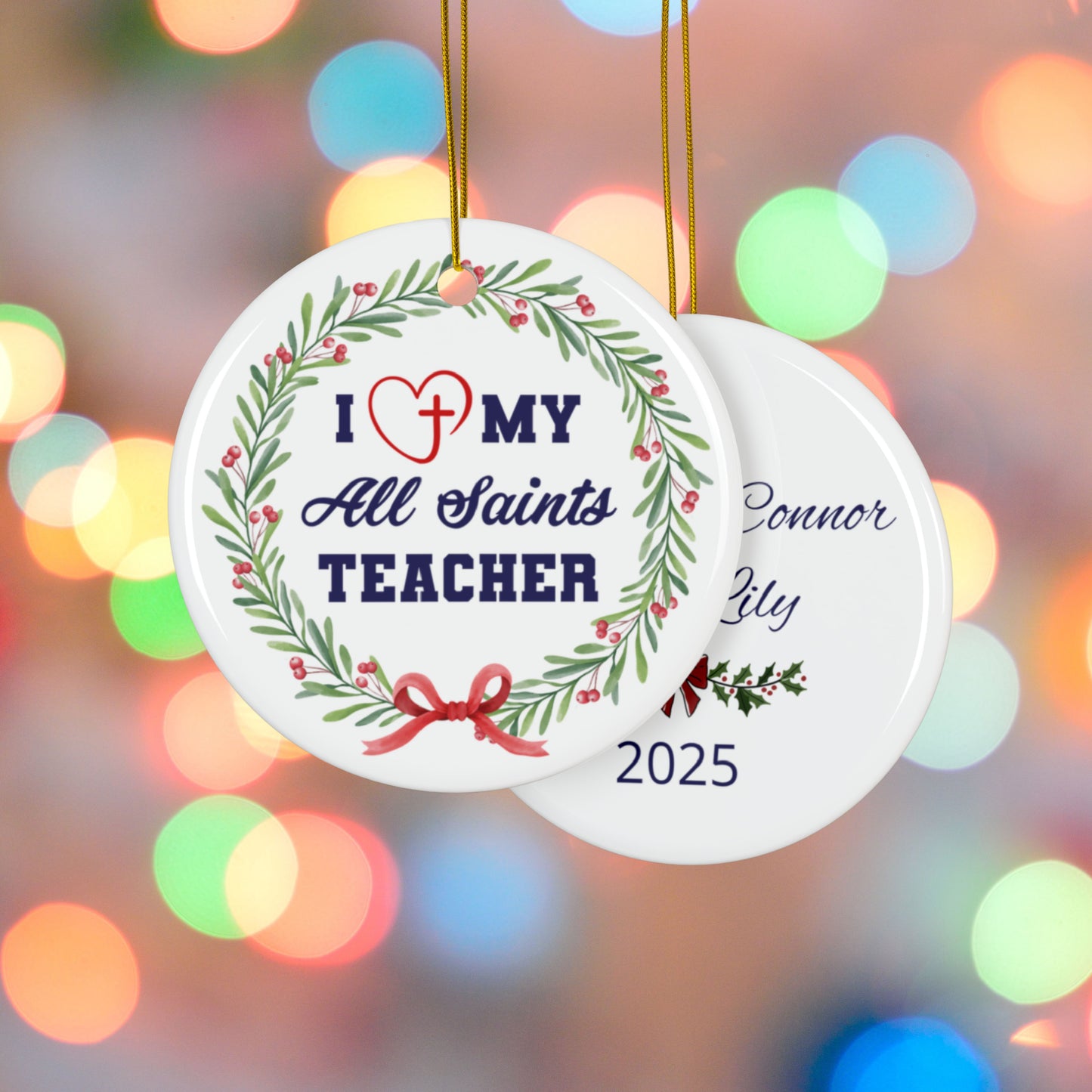 All Saints Teacher Ornament