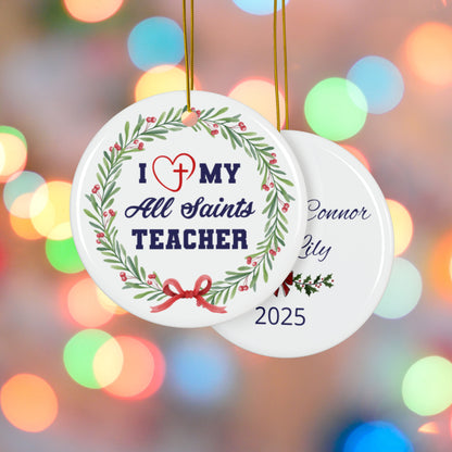 All Saints Teacher Ornament