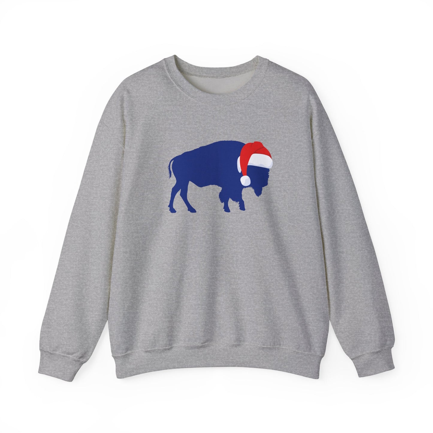 Bills Christmas Sweatshirt, Buffalo with Santa hat, Bills Mafia Christmas Shirt