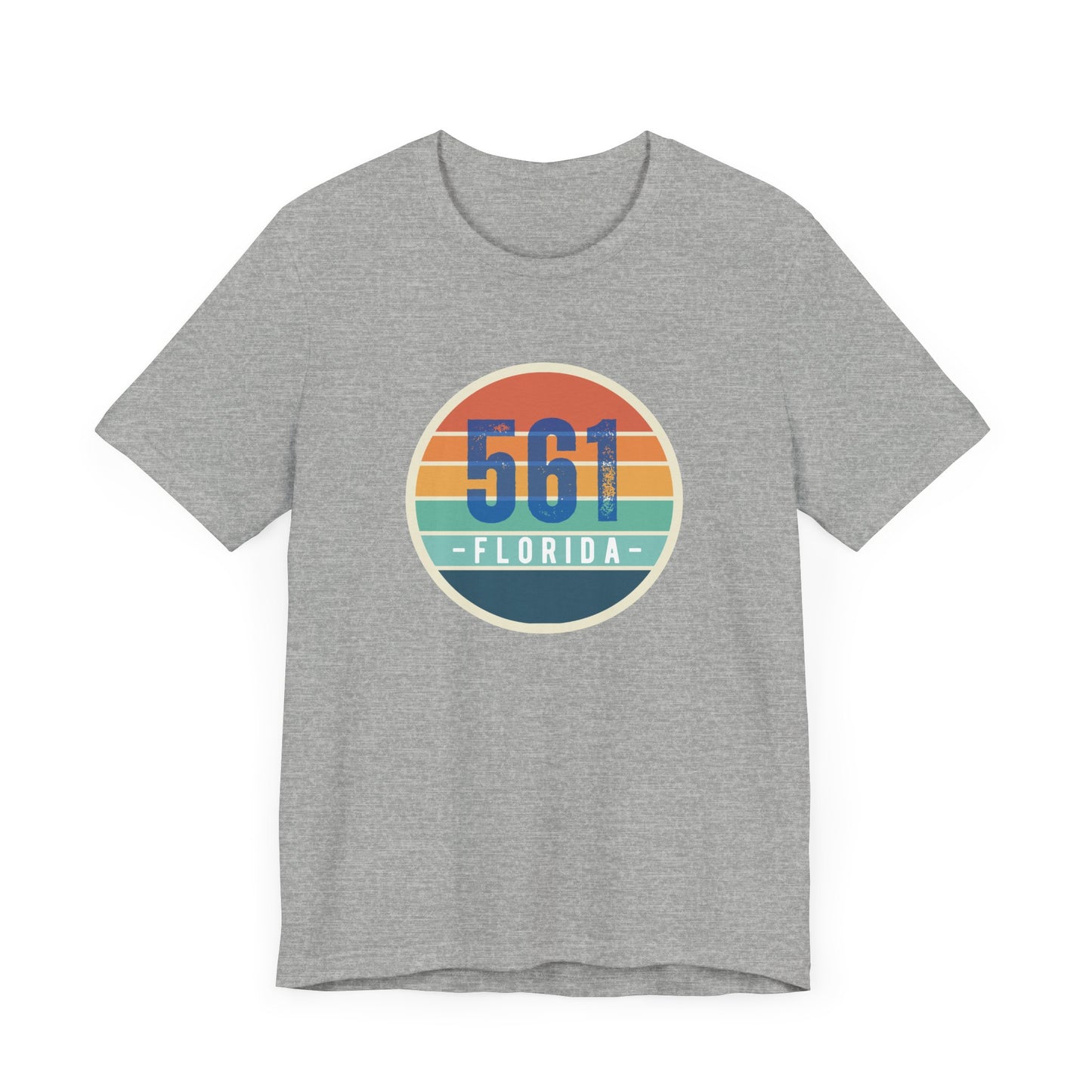 561 Florida Area Code Unisex Jersey Short Sleeve Tee