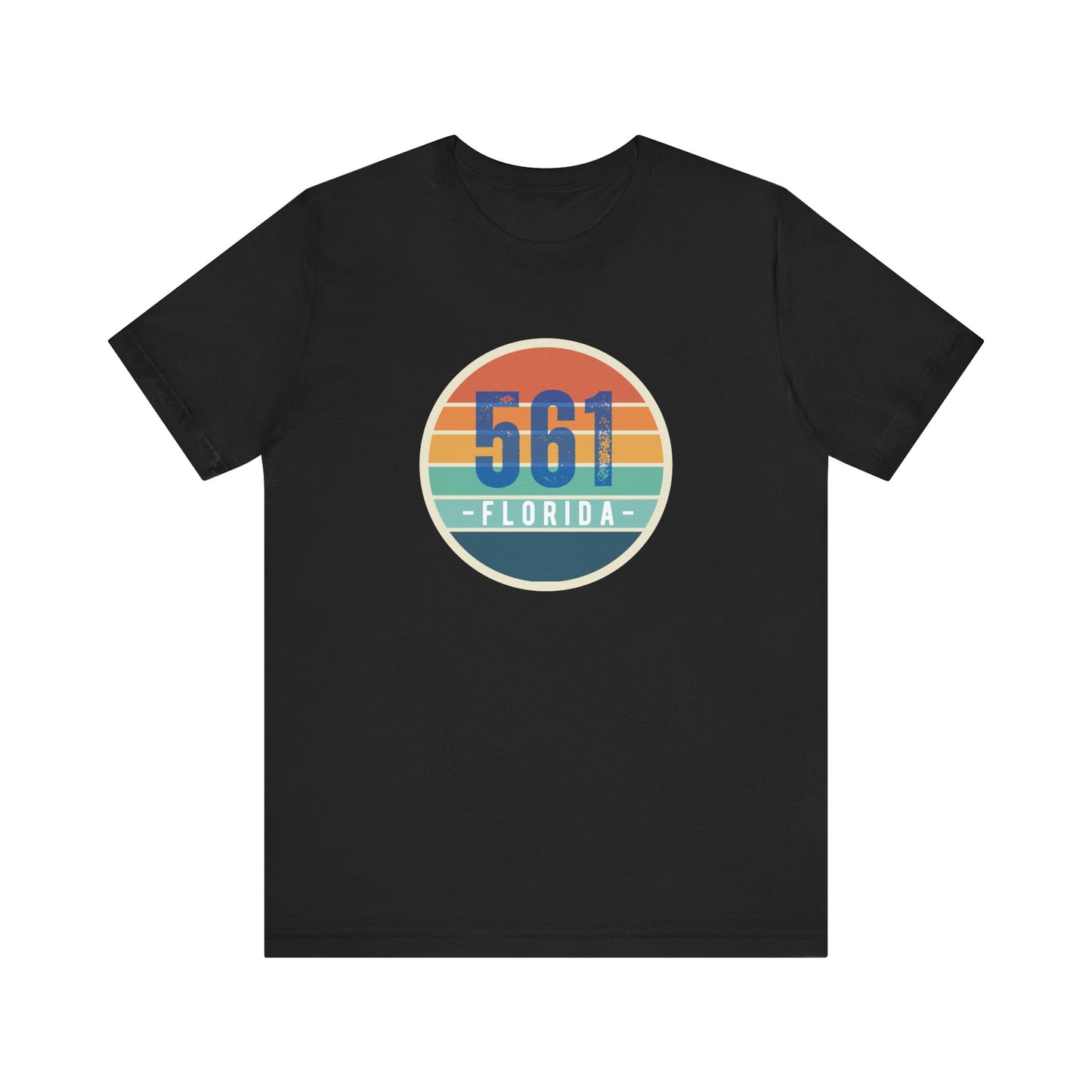 561 Florida Area Code Unisex Jersey Short Sleeve Tee