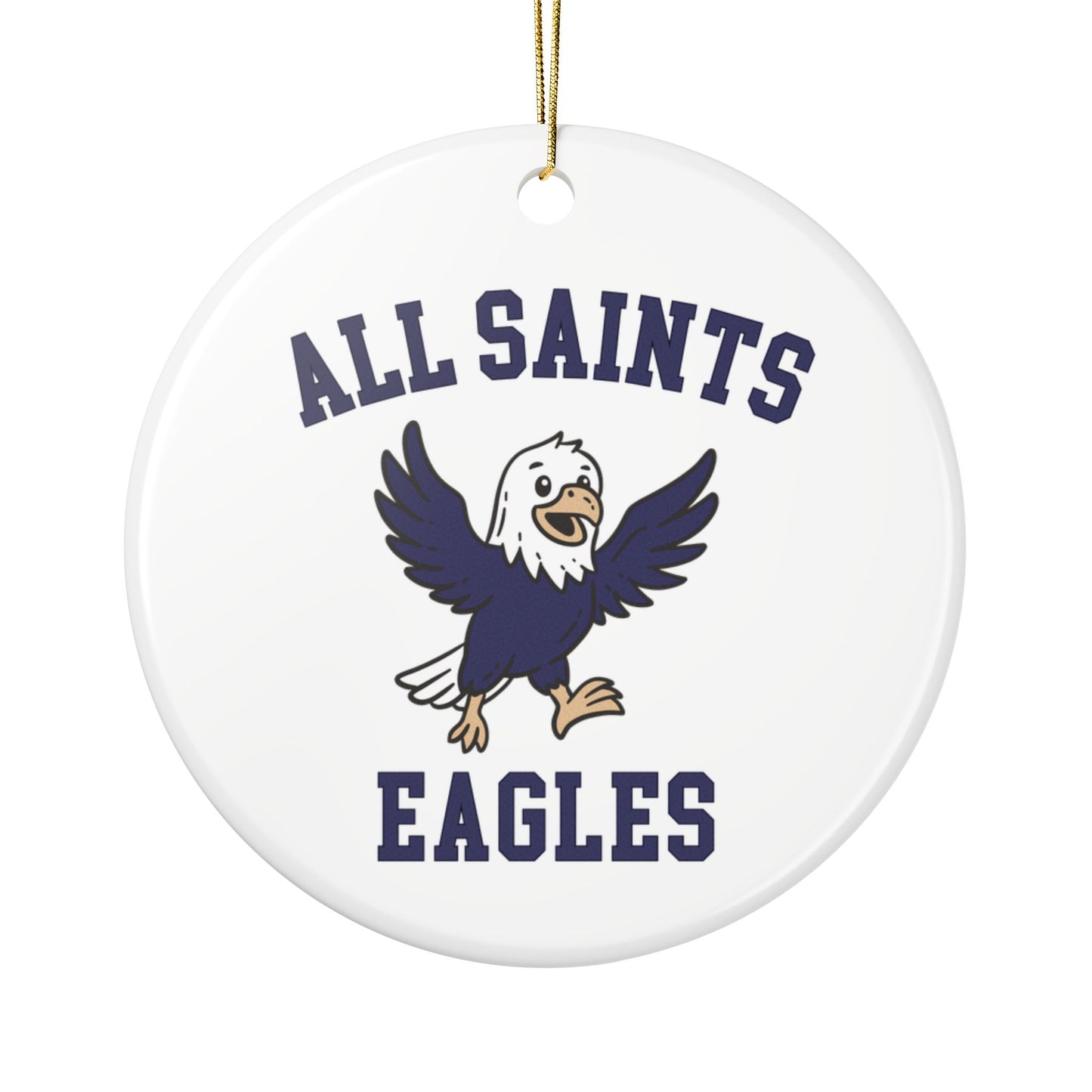 All Saints Eagles Ceramic Ornament