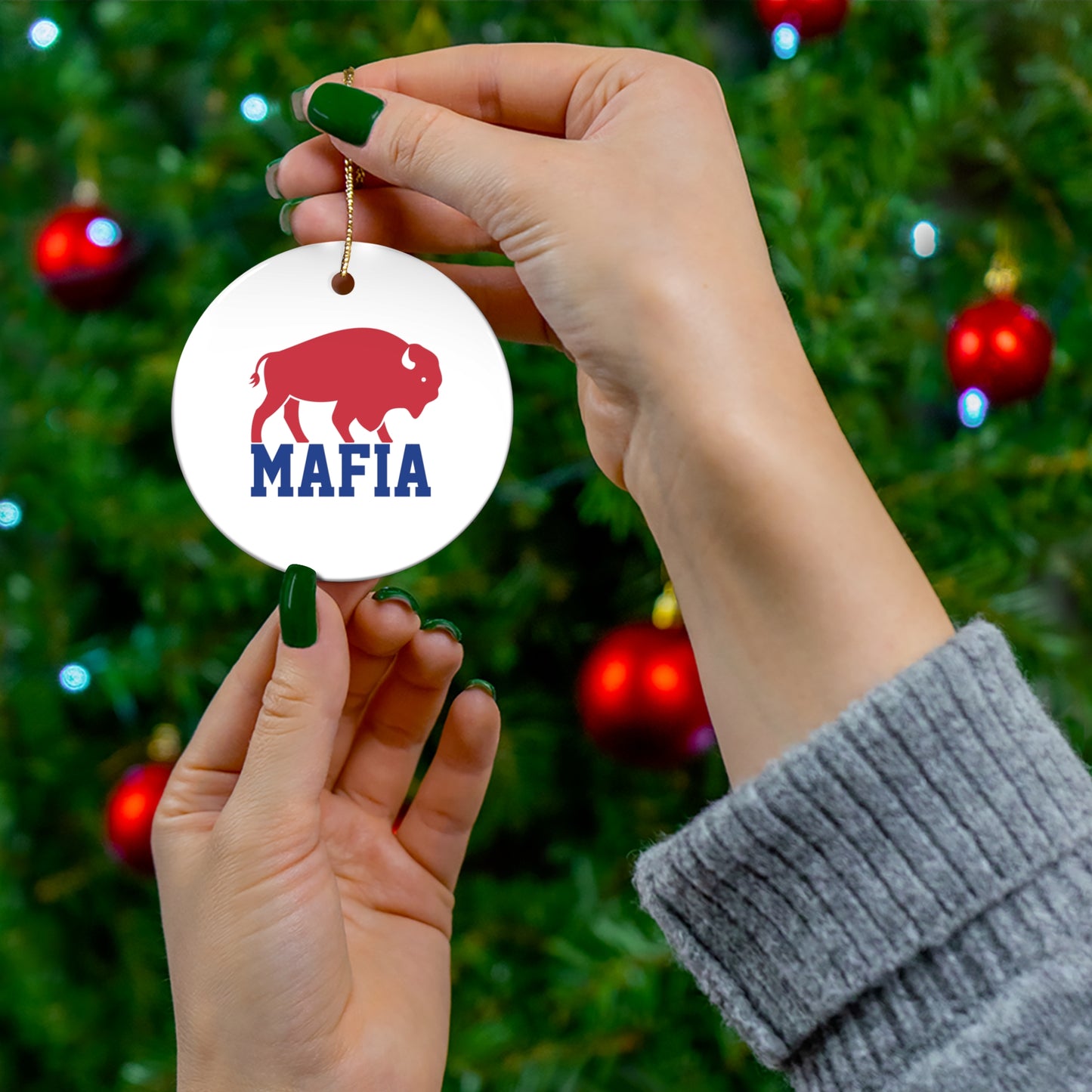 Bills Mafia Ornament, Buffalo Bills Christmas Tree Decor