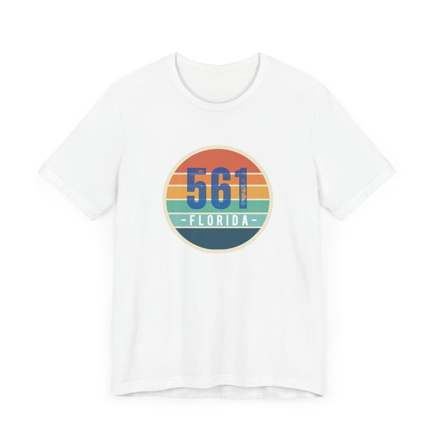 561 Florida Area Code Unisex Jersey Short Sleeve Tee