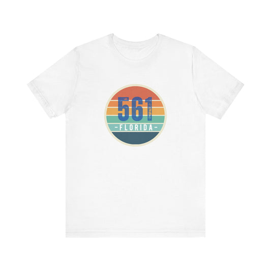 561 Florida Area Code Unisex Jersey Short Sleeve Tee