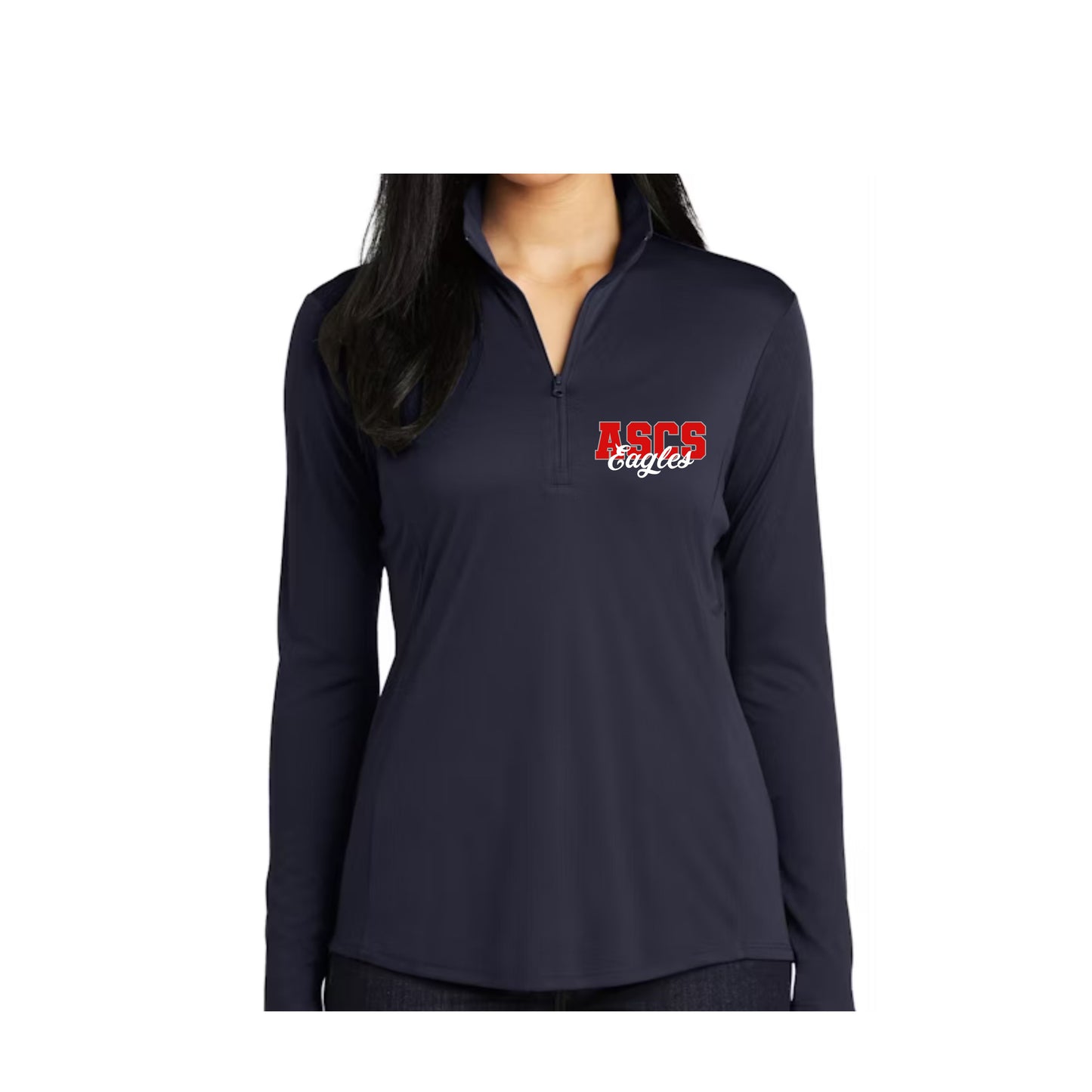 Womens ASCS Eagles 1/4-Zip Dri Fit Pullover