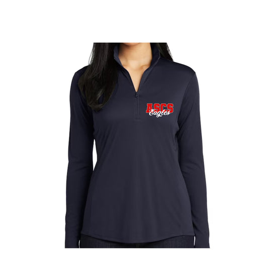 Womens ASCS Eagles 1/4-Zip Dri Fit Pullover