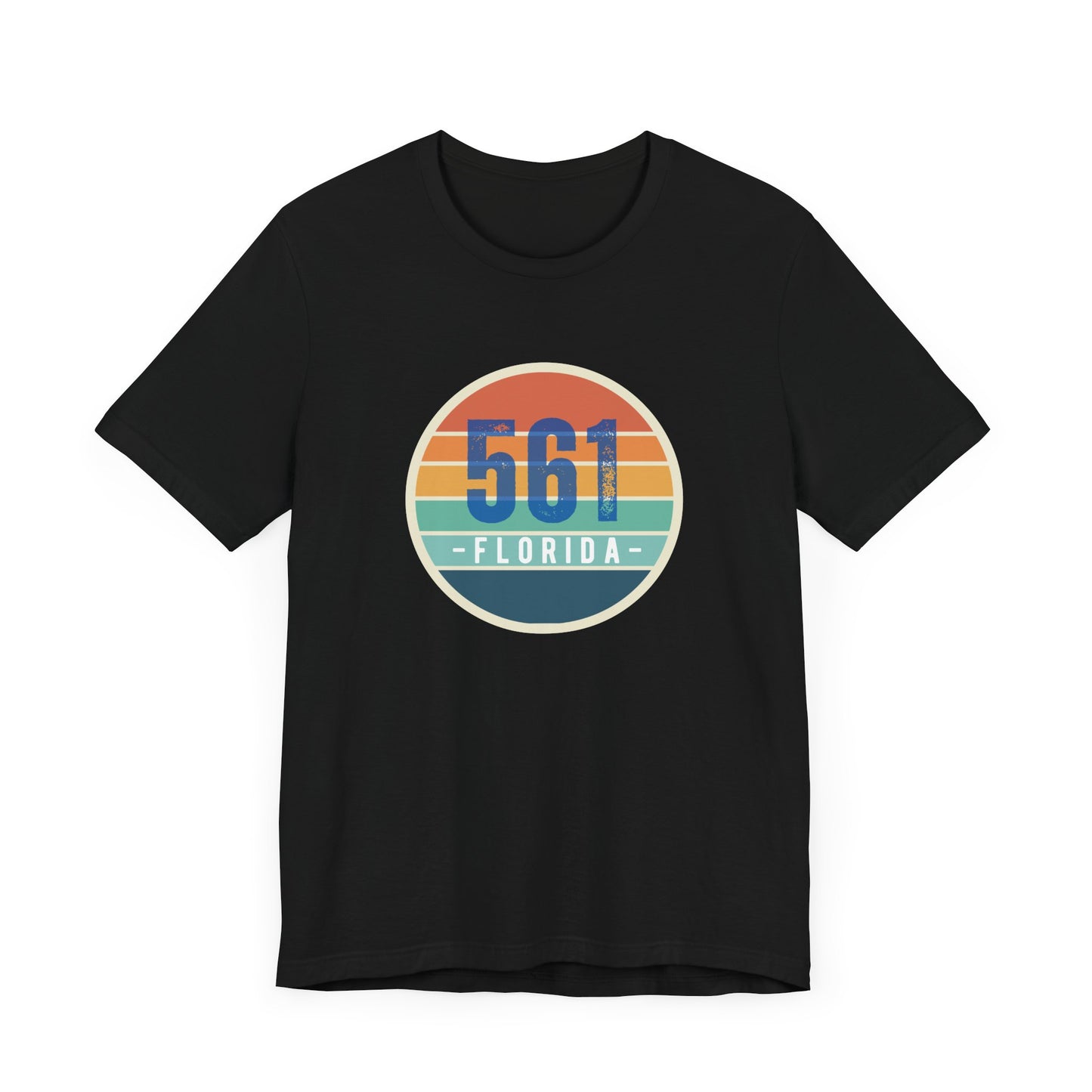 561 Florida Area Code Unisex Jersey Short Sleeve Tee