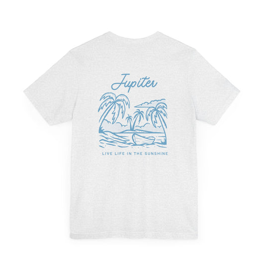 Jupiter Sun and Palms Unisex Short Sleeve Tee