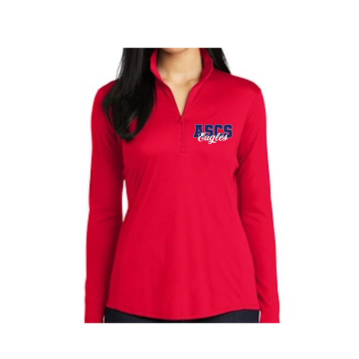 Womens ASCS Eagles 1/4-Zip Dri Fit Pullover