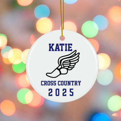 Personalized Sports Ornament with player name, number, team and year