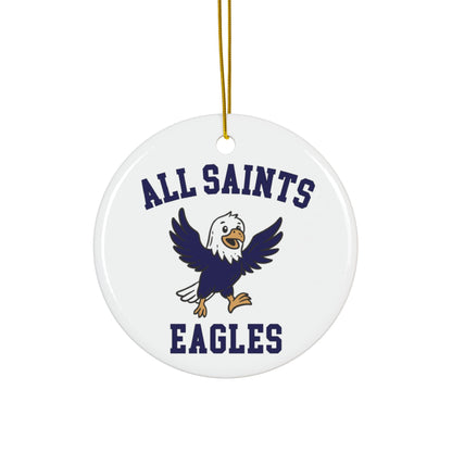 All Saints Eagles Personalized Ceramic Ornament