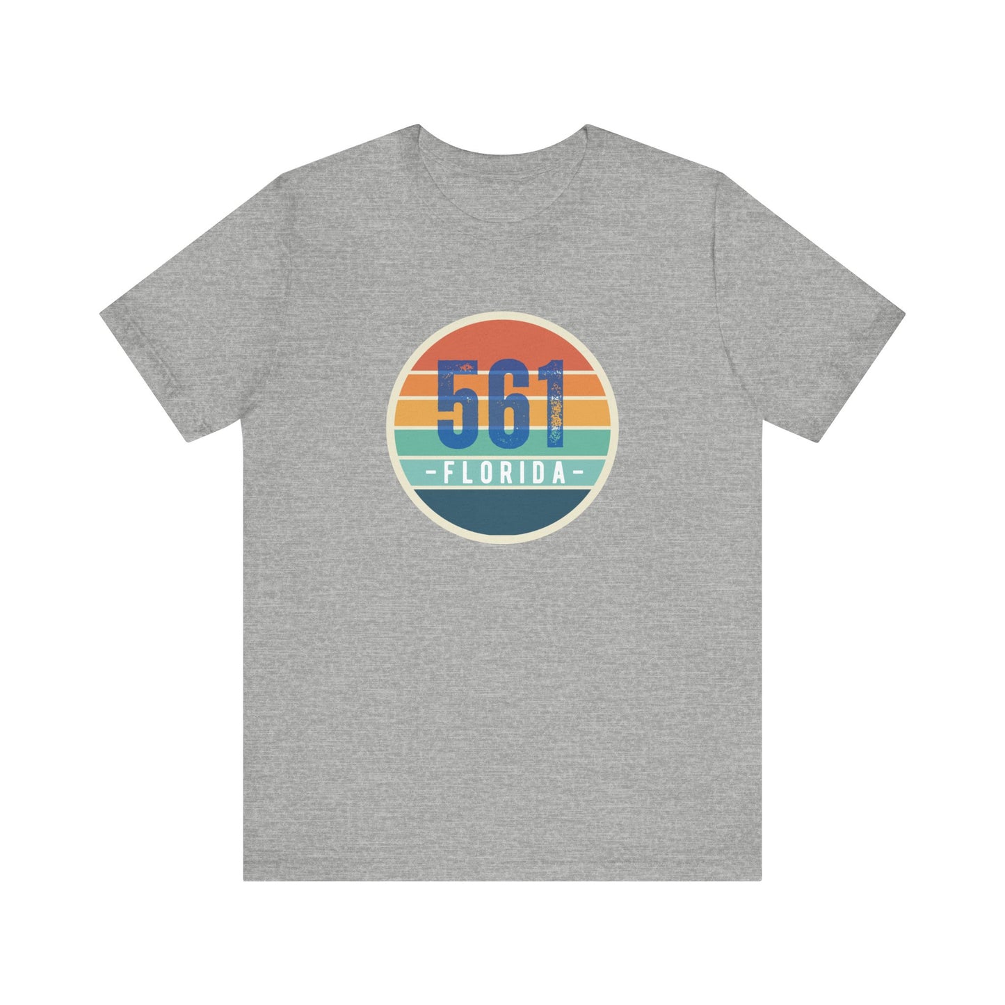 561 Florida Area Code Unisex Jersey Short Sleeve Tee