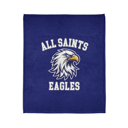 All Saints Eagles Minky Blanket