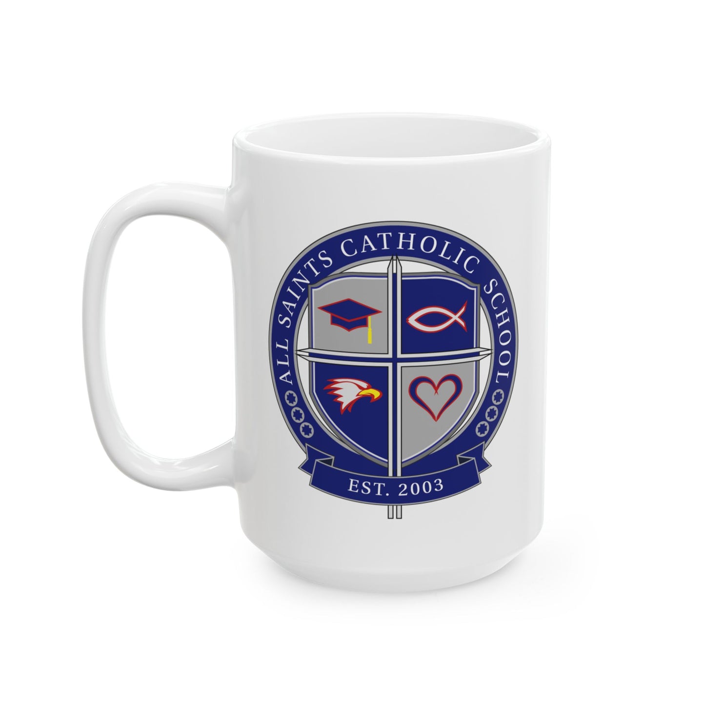 All Saints Logo Ceramic Mug, (11oz, 15oz)