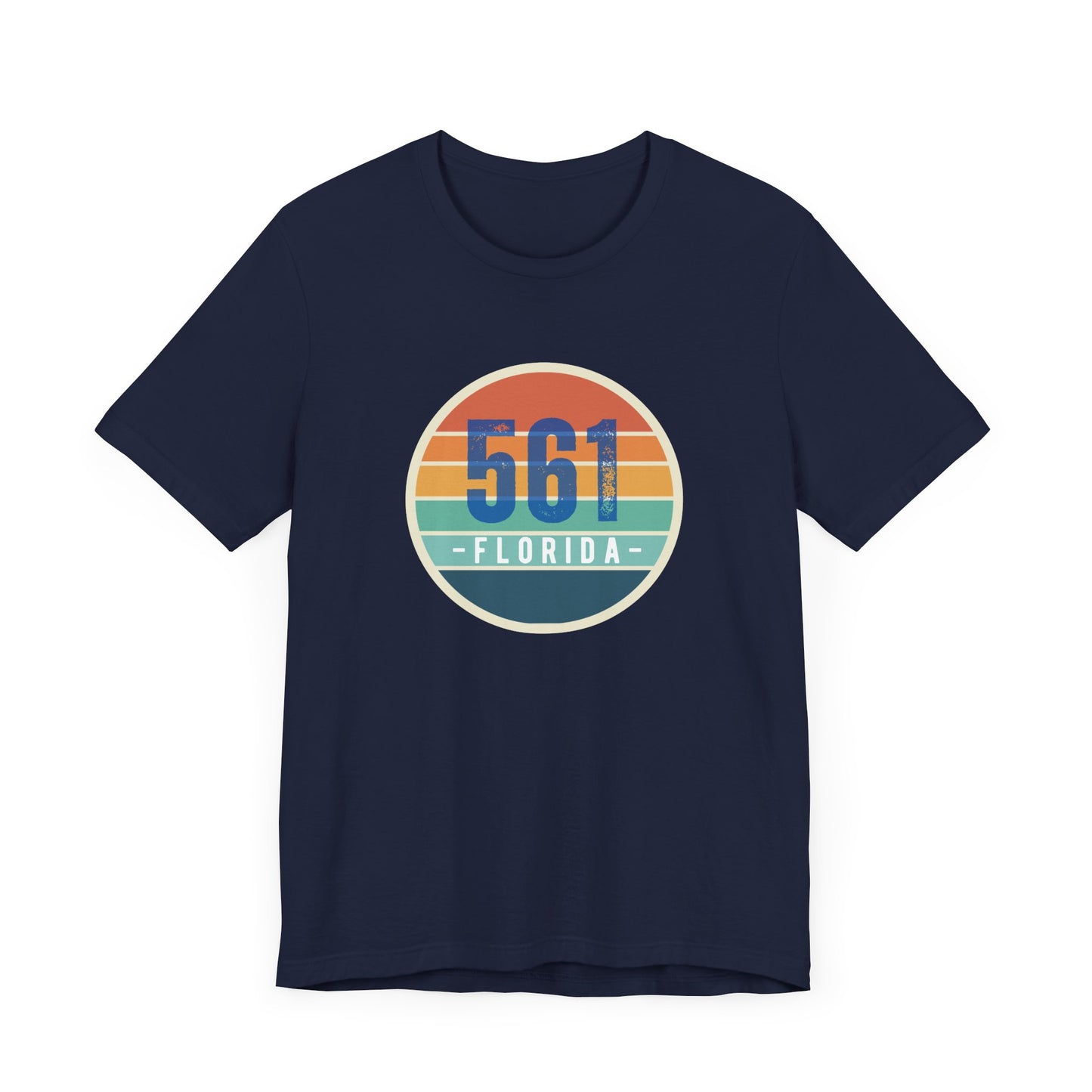 561 Florida Area Code Unisex Jersey Short Sleeve Tee