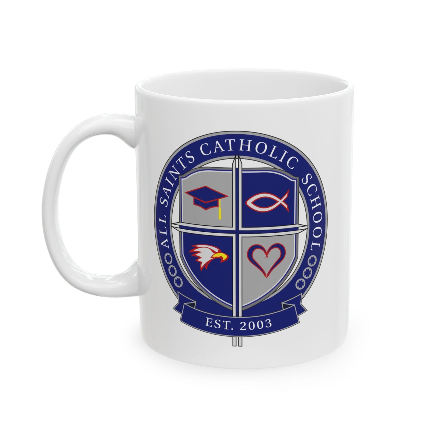 All Saints Logo Ceramic Mug, (11oz, 15oz)