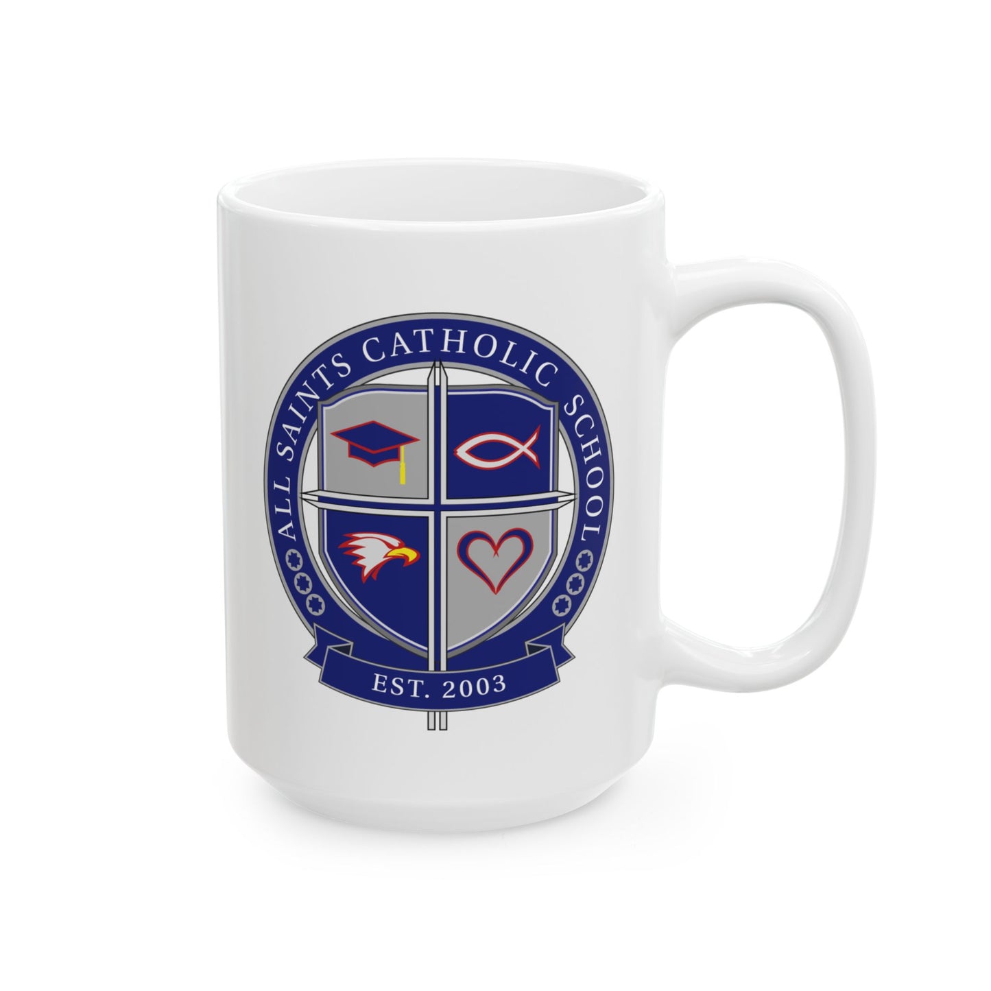 All Saints Logo Ceramic Mug, (11oz, 15oz)