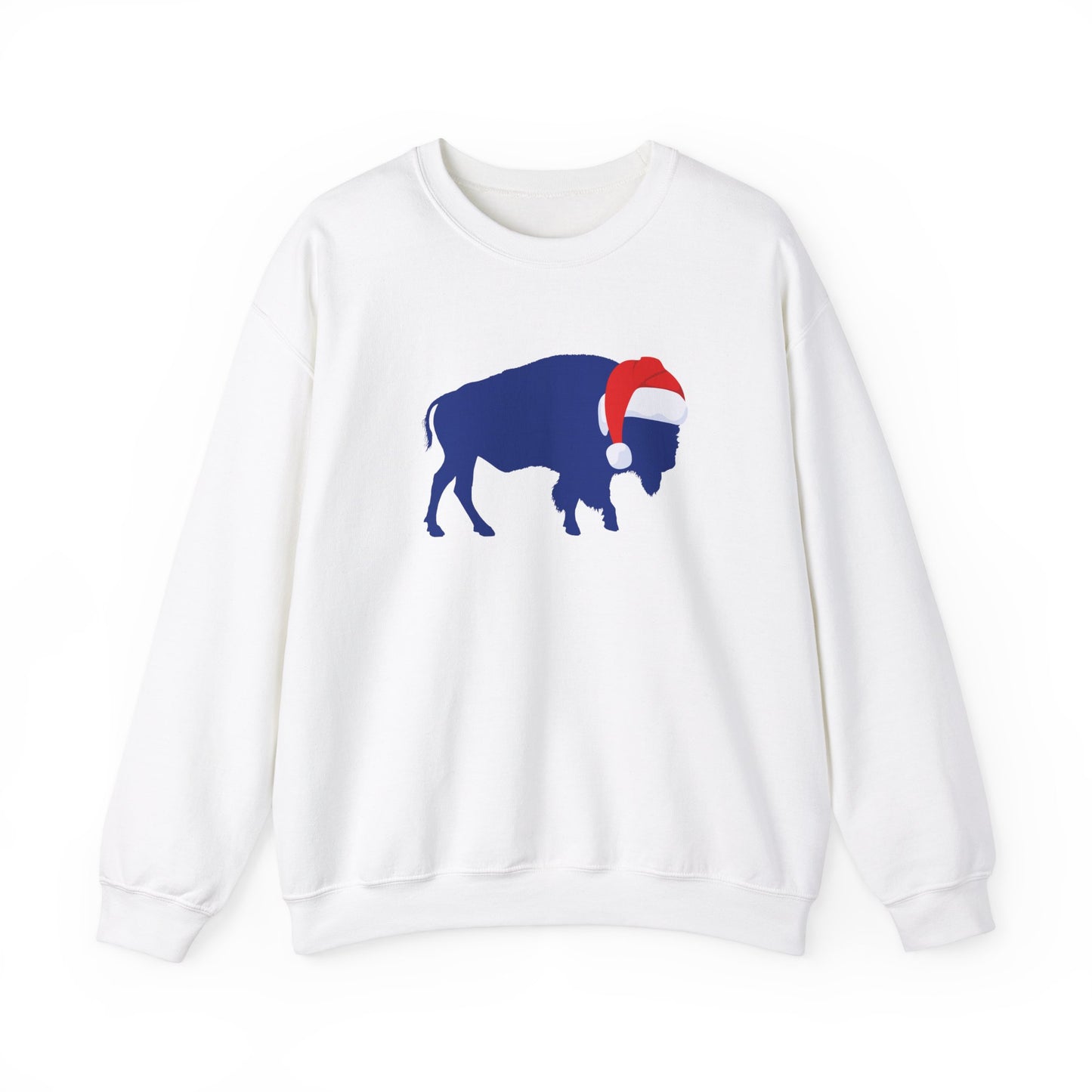 Bills Christmas Sweatshirt, Buffalo with Santa hat, Bills Mafia Christmas Shirt