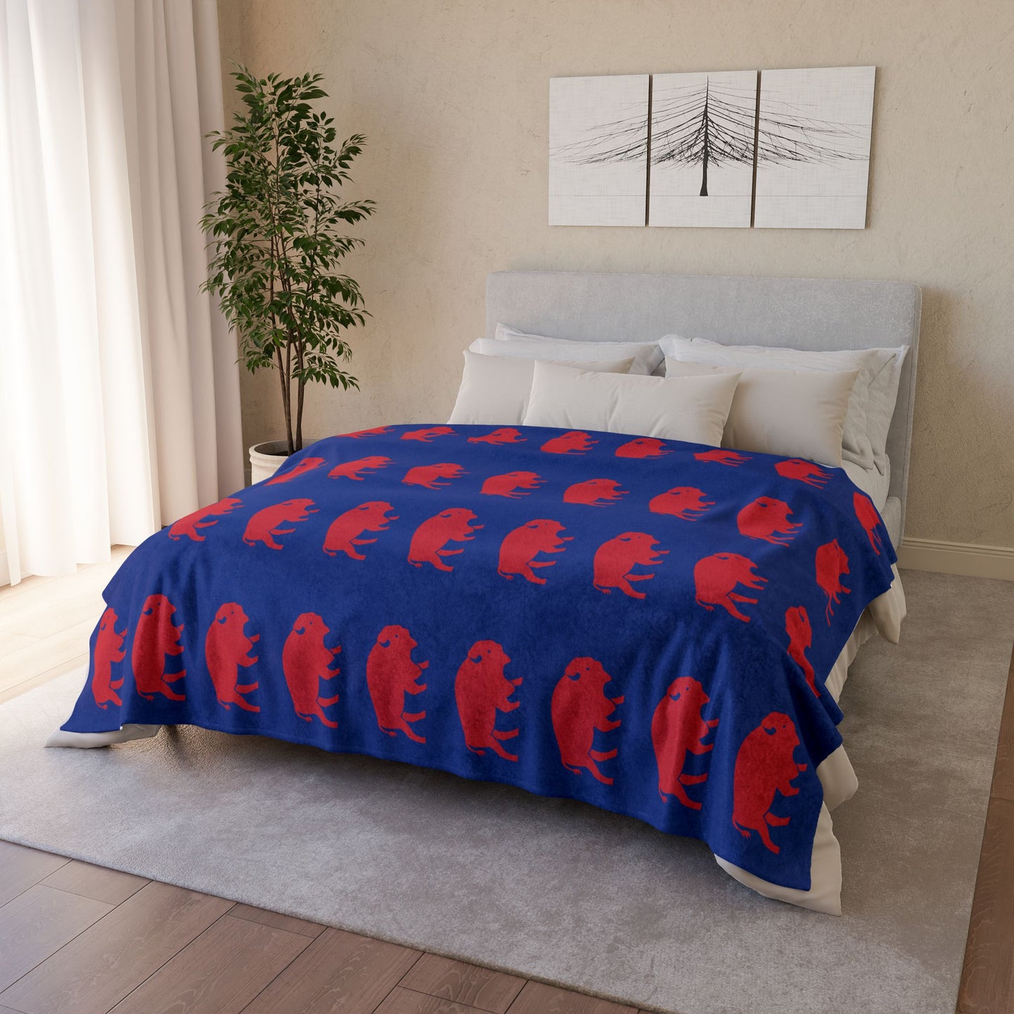 Buffalo Bills Minky Blanket, Super soft blanket for Bills fans