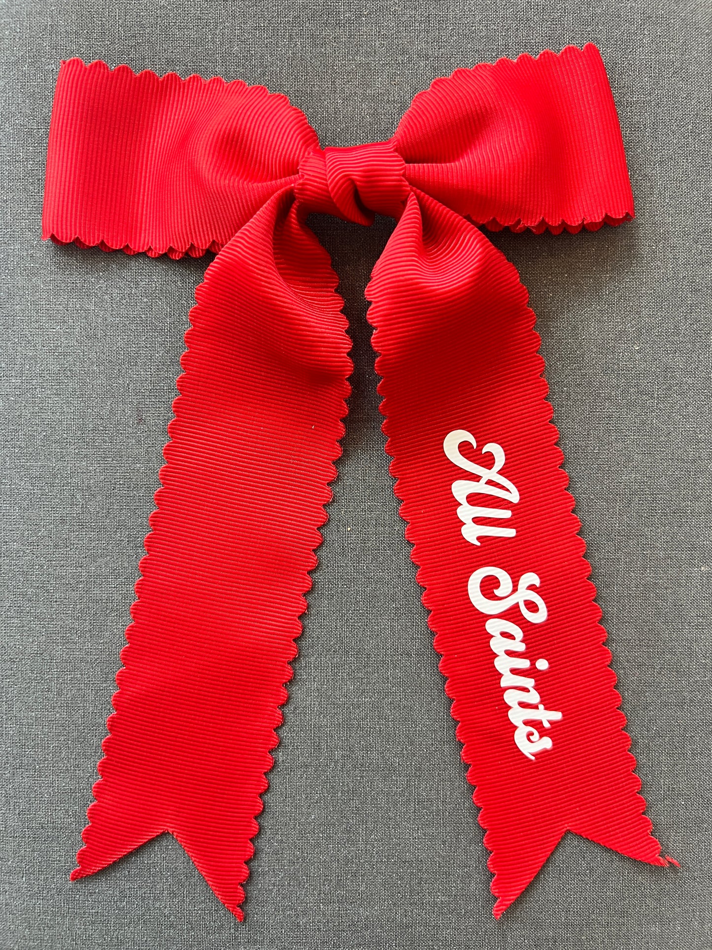 All Saints Clip Hair Bow Red