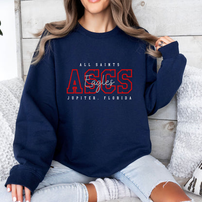 Adult ASCS Eagles, Jupiter, Florida Unisex Sweatshirt