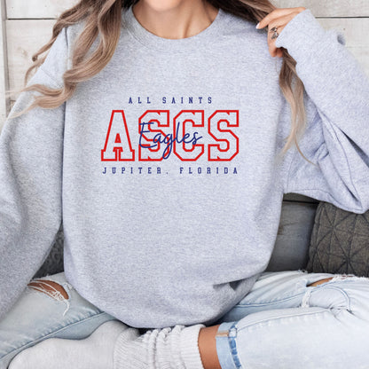 Adult ASCS Eagles, Jupiter, Florida Unisex Sweatshirt