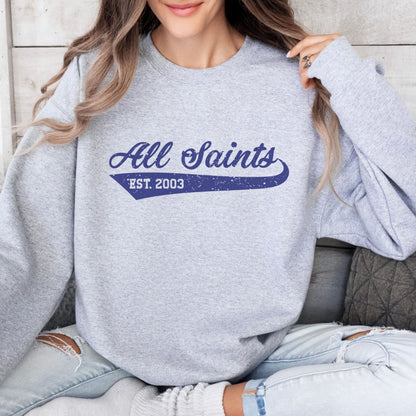 Adult Unisex All Saints Retro Script Sweatshirt